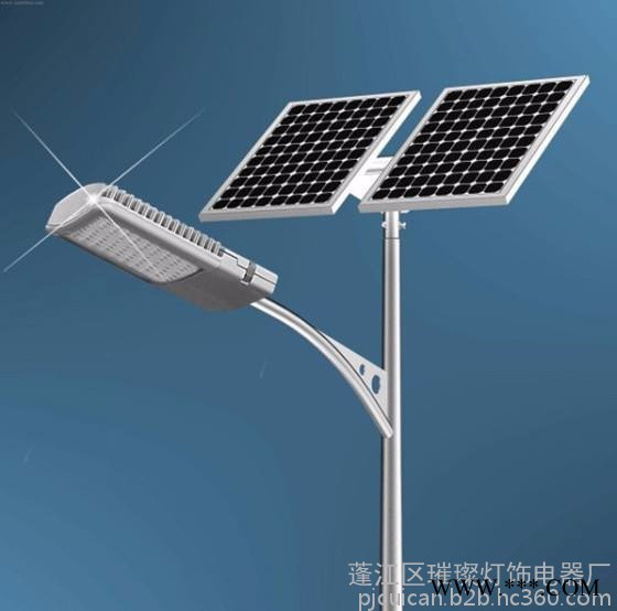 璀璨 直销单臂路灯 人字臂 30W LED太阳能路灯 新农村建设太阳能灯 风光互补太阳能路灯 风光互补路灯图5