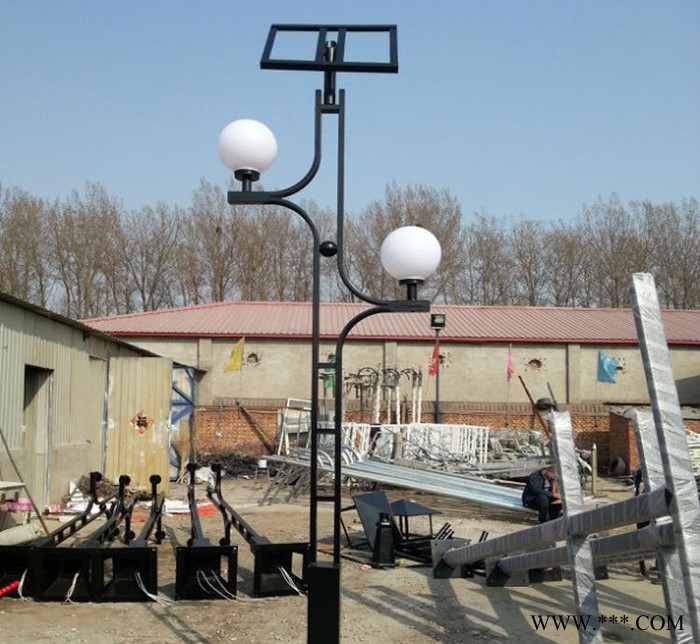 太阳能灯室外柱头灯 欧式别墅庭院灯户外草坪LED路灯图3