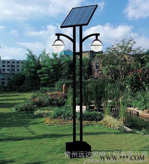 湖北枝江市/秭归县常州厂家供应双臂压铸铝庭院灯太阳能庭院灯上海亚明太阳能灯