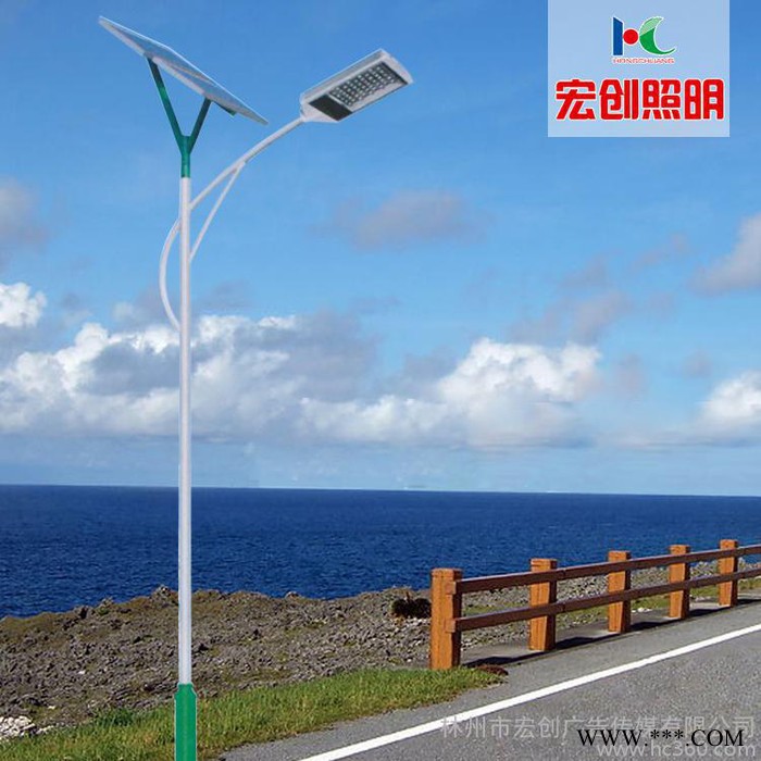 太阳能路灯户外防水新农村太阳能灯庭院灯家用LED小区路灯高杆图2