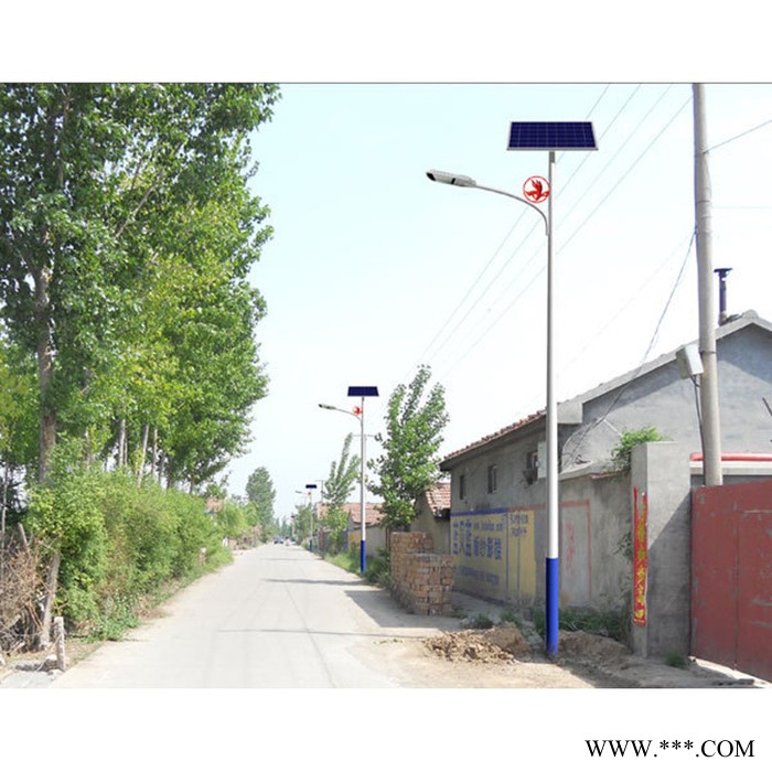 太阳能风机发电6米路灯锂电池太阳能新农村路灯道路灯高杆太阳能