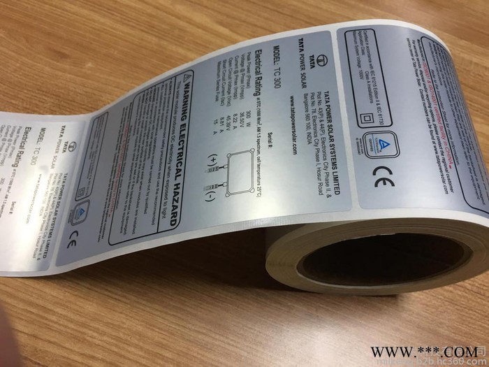河南省平顶山市郏县3M7872抗UV太阳能电池标贴加工厂SOLAR标签 河南省3M7872