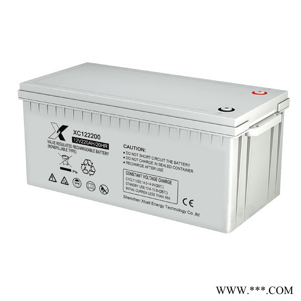 星池XBATT12V200胶体铅酸蓄电池 足容太阳能胶体蓄电池 UPS不间断电池