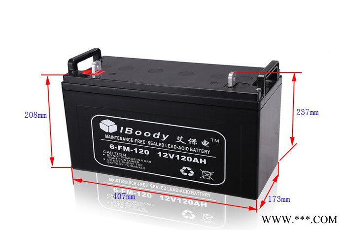 艾保电6-FM-120蓄电池 太阳能铅酸蓄电池 ups系统蓄电池 12v120ah电池 质保三年 防爆蓄电池 ce认证