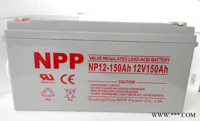 NPP 耐普蓄电池 NP12-150 太阳能免维护蓄电池 12V150AH UPS电源