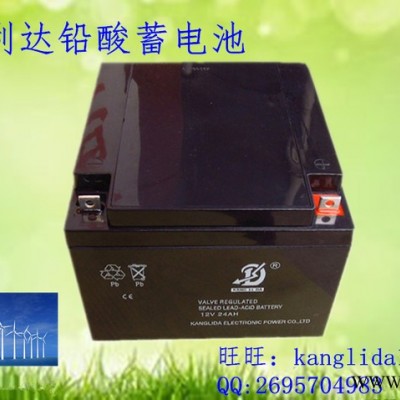太阳能发电 风能发电专用蓄电池电瓶 12v24AH免维护铅酸蓄电池