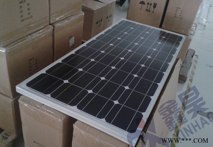 单晶硅100W太阳能电池板 100W18V单晶太阳能组件 1图2