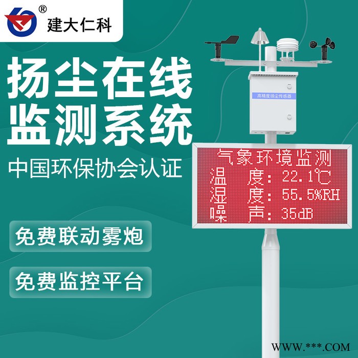 建大仁科 扬尘监测系统 室外扬尘噪声监测设备图2