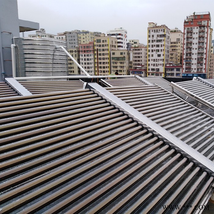 深圳宝安石岩医院酒店宾馆空气能热泵太阳能热水工程公司 空气能热水器商用一体机图2