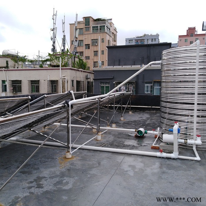 深圳宝安石岩医院酒店宾馆空气能热泵太阳能热水工程公司 空气能热水器商用一体机图3
