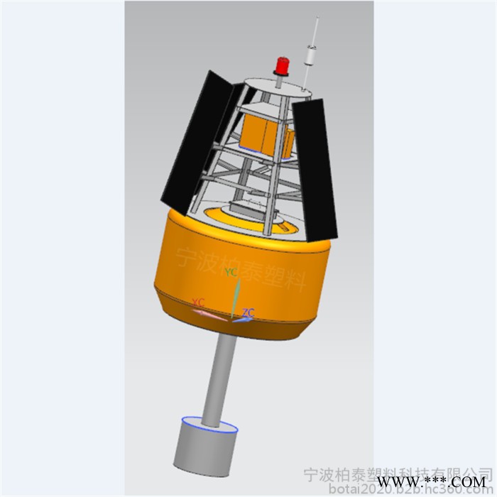 柏泰厂家 直径1800mm塑料太阳能水质监测浮标