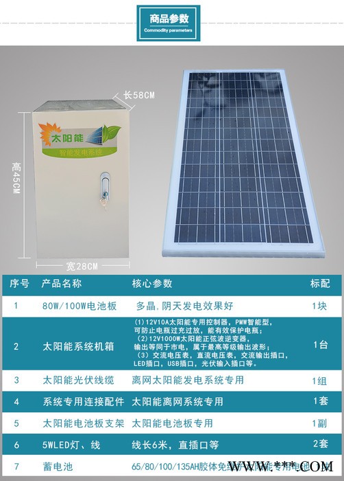 徐州众厵8000W 可以带空调的太阳能发电机 光伏太阳能发电系统图4