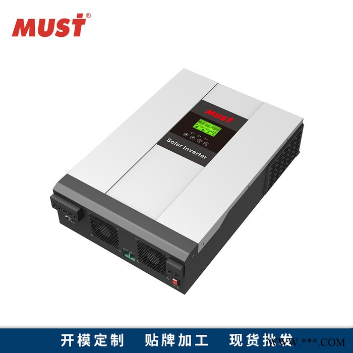 太阳能光伏发电系统4KW家用离并网逆变器 MUST美世乐高频混合逆变器用于屋顶发电，车棚发电混合光伏逆变器图2
