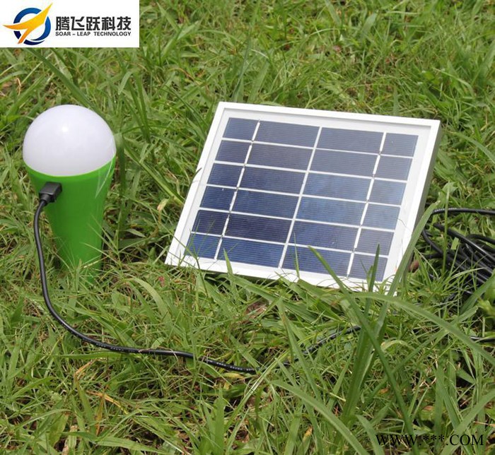 户外太阳能照明系统，3W太阳能板，外贸太阳能照明系统
