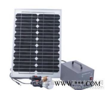工厂供应20W家用便携式小系统 家庭专用 配高效胶体电池 单晶太阳能