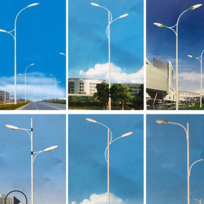 双头市电路灯 10米12米非标定制市政工程路灯 双臂高低臂路灯图2