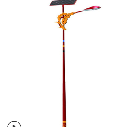 新款中国风城市照明太阳能路灯 民族风藏式路灯 仿古市电双臂路灯图2