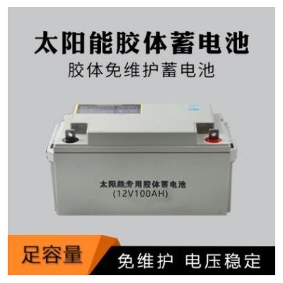 免维护太阳能路灯胶体储能蓄电池大容量12V65Ah光伏