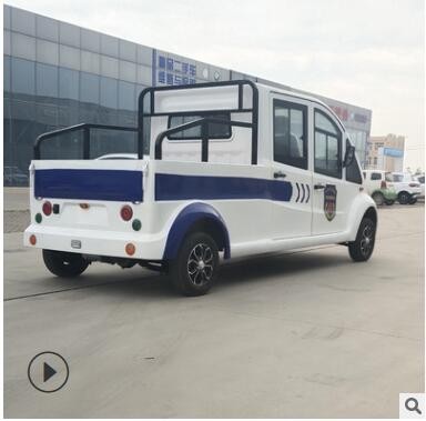 酒店安保封闭巡逻车 学校校园小区物业夜间巡逻车城管电动巡逻车图3