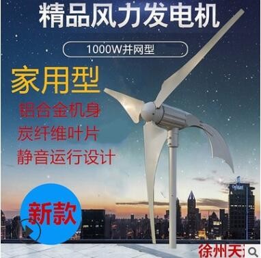 厂家生产小型微风风力发电机 铝合金小型风力发电机图3