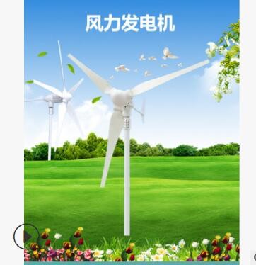 广东厂家500W微型小型风力发电机12v/24V低速发电机家庭用风能图3