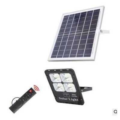 新款雷达感应太阳能投光灯solar flood light 户外庭院广场照明灯