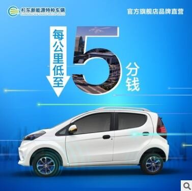 新能源低速电动汽车四轮油电两用电动车家用封闭四轮电动车