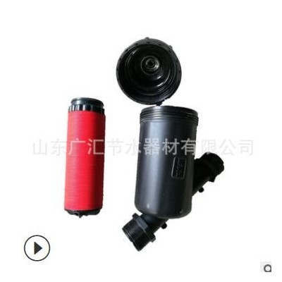 1寸32叠片过滤器Y型塑料过滤器 水肥一体化管道首部过滤设备