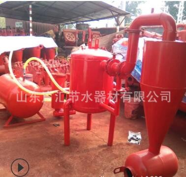 水肥一体化灌溉过滤设备 厂家销售定制4寸钢制砂石加双网过滤器图2