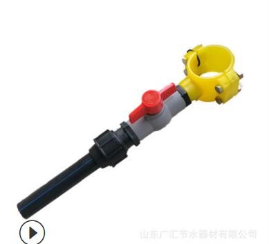 厂家批发水管配件φ63*32PP鞍座旁通 PE管PVC管内丝增接口图3
