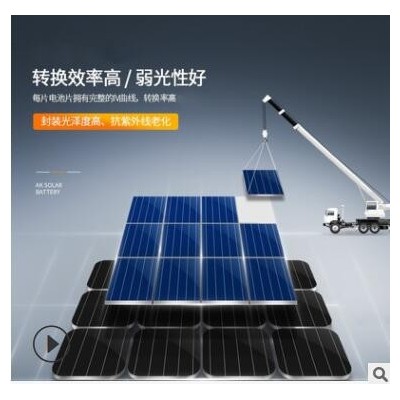 厂家定制 6W太阳能电池板多晶硅光伏组件充电发电板solar panel