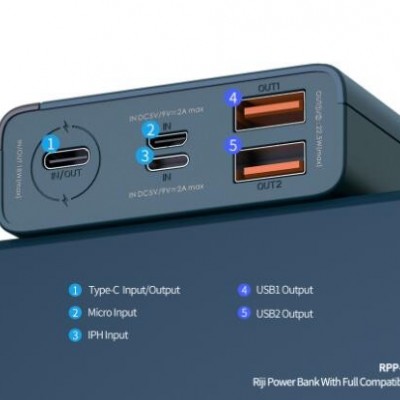 REMAX博迪手机移动电源大容量多usb输出口充电宝大容量20000mAh