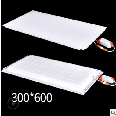 led面板灯 300*300厨房卫生间嵌入式办公室吊顶灯600600led平板灯图3
