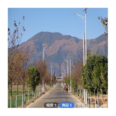 金豆LED太阳能路灯照明户外庭院灯新农村超亮防雨大功率 工厂批发