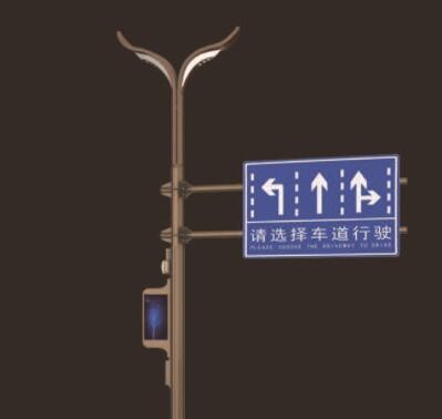 多功能综合杆5G智慧路灯监控杆LED智能监控杆共杆集成系统充电桩图3