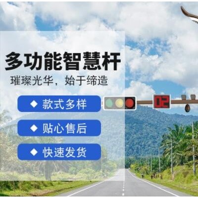 多功能综合杆5G智慧路灯监控杆LED智能监控杆共杆集成系统充电桩