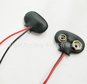 厂家直销9V电池扣线 电池扣子带引线 I型T型15CM9V电池座9v电池扣图3