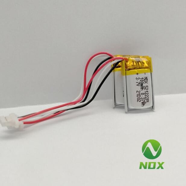 聚合物锂电池521222-100mAh3.7V迷你手持风扇充电电池图3