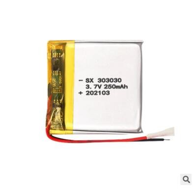 现货足容303030-250mAh 3.7v聚合物锂电池水质检测仪 血氧仪 定制图2