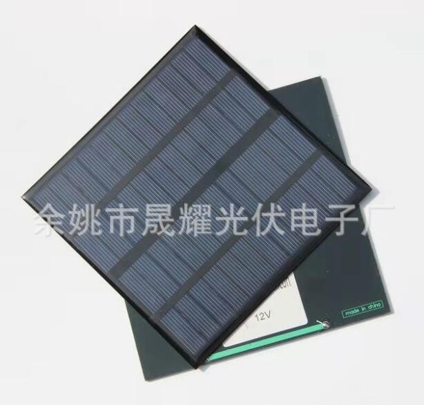 太阳能滴胶3W4w12v电池板太阳能滴胶板DIY单多晶130X200 145X145图2