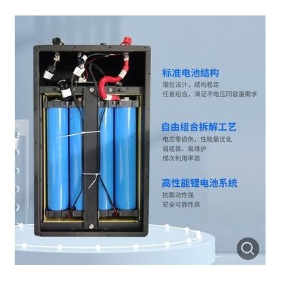 厂家直供 电动三四观光车48V锂电pack 仓储车船舶磷酸铁锂电池组