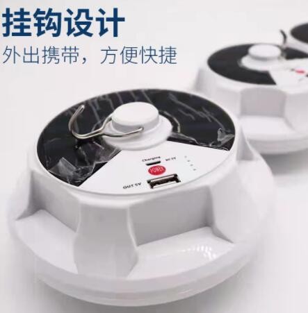 新款夜市摆摊灯 移动地摊灯家用LED灯泡停电应急灯太阳能充电灯泡图2