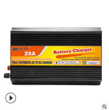 12V50A/24V25A电瓶智能充电器用于铅酸蓄电池锂电池充电设备