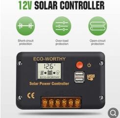 ECO-WORTHY100W18V太阳能电池板套件RV 电池船拖车小屋花园棚家用