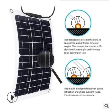 60W/30W 太阳能电池板 40/50A 控制器汽车游艇电池船充电器户外