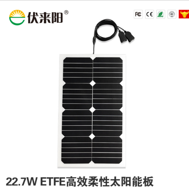 美格科技sunpower太阳能板23瓦便携式双USB太阳能板手机充电图2