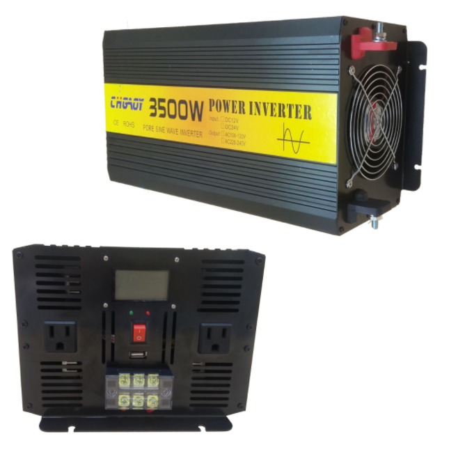 纯正玄波逆变器3500W 带LCD显示足功率欧规逆变器 带LCD线控开关图3