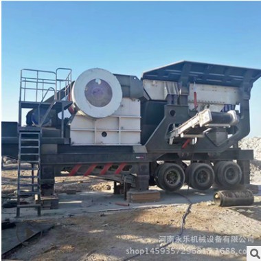 河卵石制砂机移动车 中小型河卵石破碎制砂机 河道石头破碎机图2