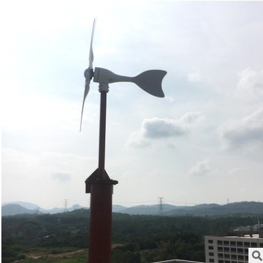 厂家销售400W风力发电机12V24V六叶片家用户外发电用风能微风启动图1