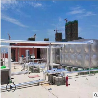 湖北黄石大型太阳能集热器容积式燃气锅炉热水系统员工宿舍热水图2